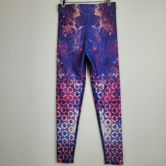 Metatron’s Galaxy Leggings By Moodhoops Size Medium - Picture 3 of 13